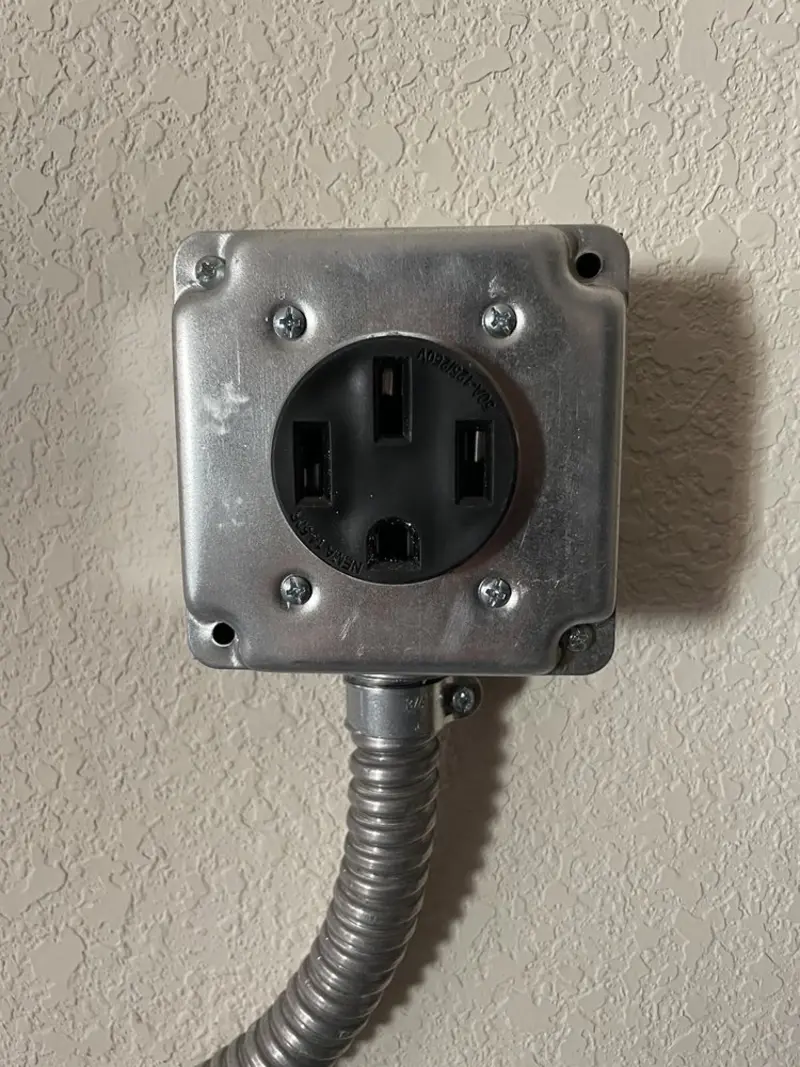 NEMA 14-50 outlet installed for Smart Home Electrical in Nacogdoches